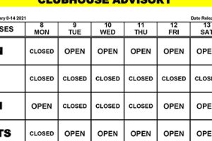 Clubhouse Advisory – February 8-14, 2021