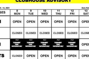 Clubhouse Advisory – March 8-14, 2021
