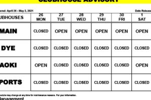 CLUBHOUSE April 26 – May 2, 2021