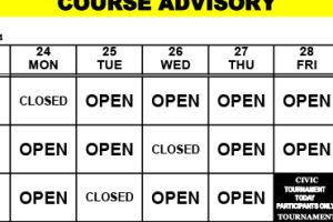 Course Advisory- June 24-30, 2024