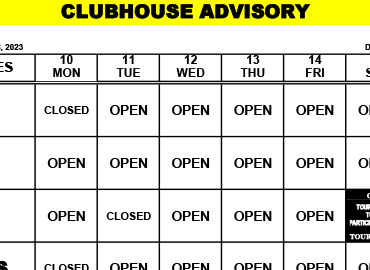 Clubhouse Advisory 
