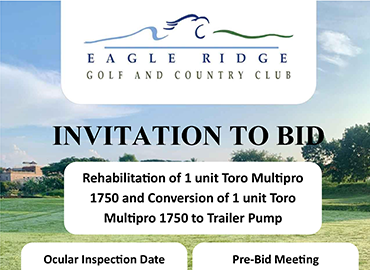 INVITATION BID (Toro Multipro)