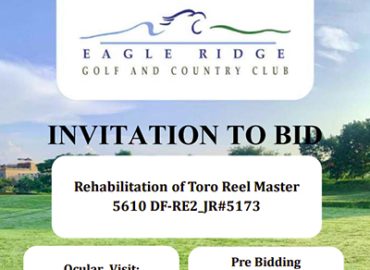 INVITATION TO BID: Relabilitation of Toro Reel Master
